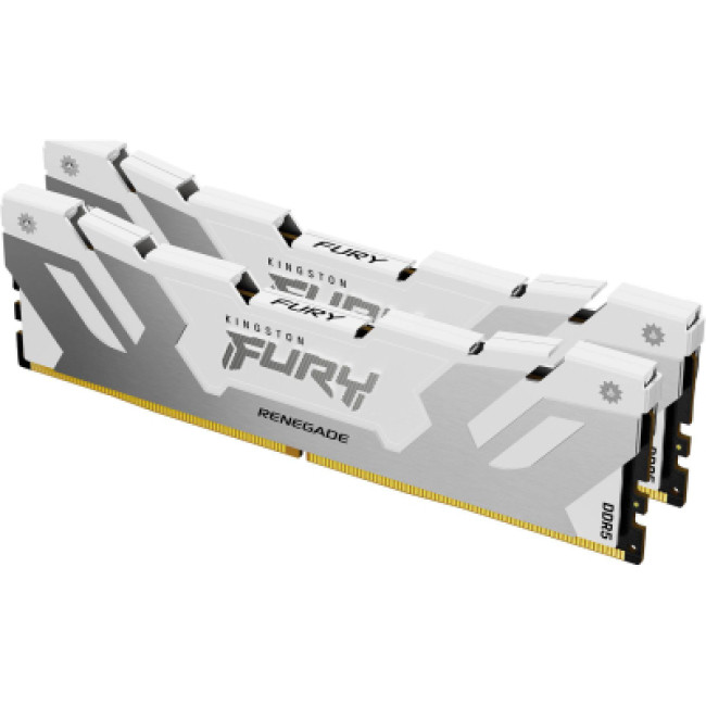 Модуль памяти Kingston FURY 64 GB (2x32GB) DDR5 6000 MHz Renegade White/Silver (KF560C32RWK2-64)