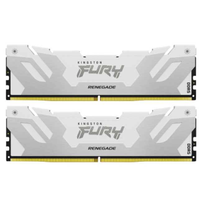 Модуль памяти Kingston FURY 64 GB (2x32GB) DDR5 6000 MHz Renegade White/Silver (KF560C32RWK2-64)