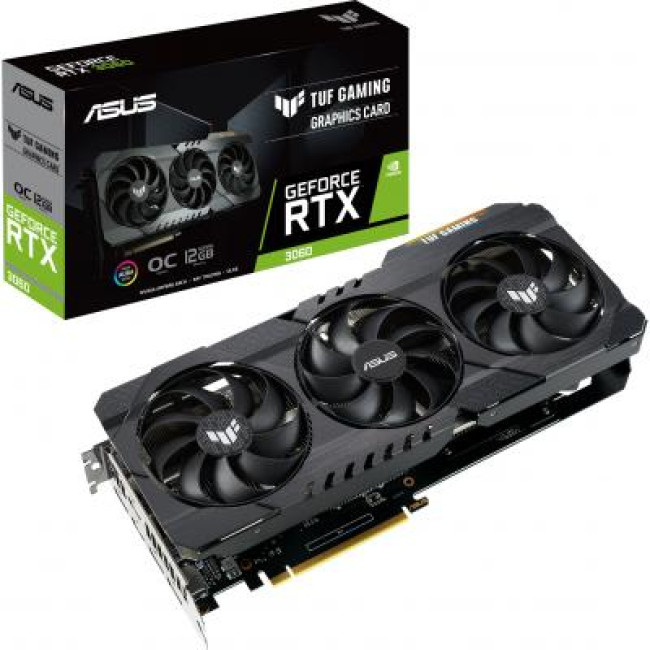 Відеокарта ASUS GeForce RTX3060 12Gb TUF OC V2 GAMING LHR (TUF-RTX3060-O12G-V2-GAMING)