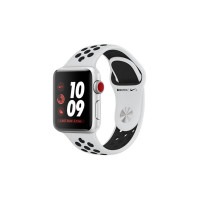Apple Watch Nike+ 42mm Series 3 GPS + Cell. Silver Alu. Case w. Pure Pla/Bl Nike Sport B. (MQLC2)