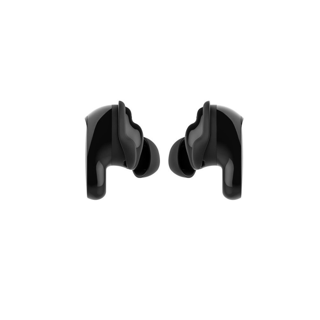 Bose QuietComfort Earbuds II with Protective Fabric Case Cover - Triple Black (883974-0010)