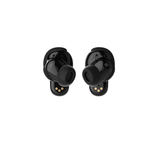 Bose QuietComfort Earbuds II with Protective Fabric Case Cover - Triple Black (883974-0010)