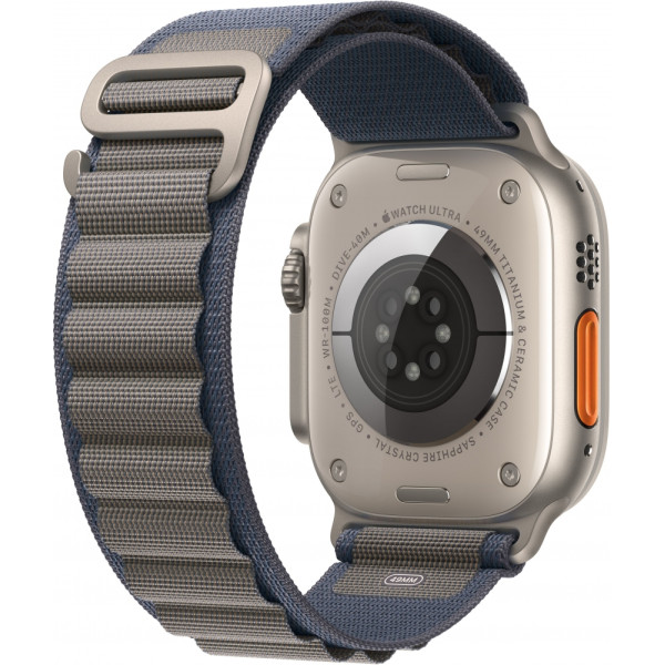 Apple Watch Ultra 2 GPS + Cellular 49mm Titanium Case with Blue Alpine Loop - Large (MREQ3/MRFD3)