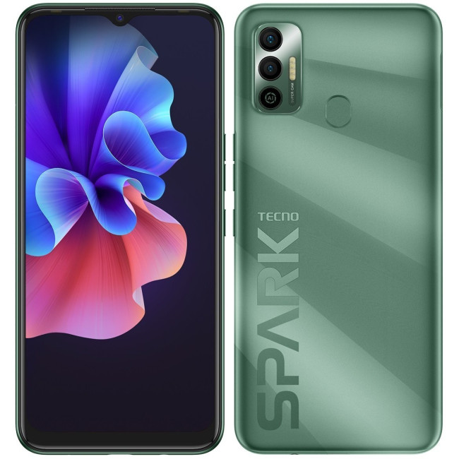 Смартфон TECNO Spark 7 (KF6n) 4/64Gb NFC Dual SIM Spruce Green (4895180766404)