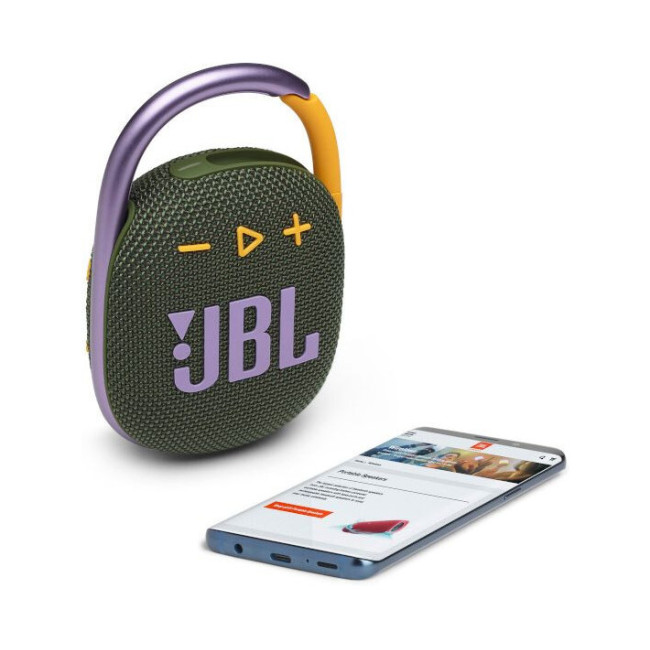 Портативная Bluetooth-колонка JBL Clip 4 Green (JBLCLIP4GRN)