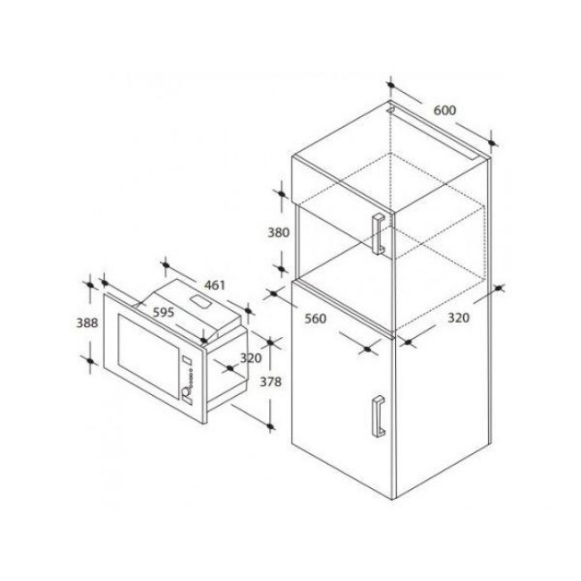 Микроволновка с грилем Candy MIC20GDFN