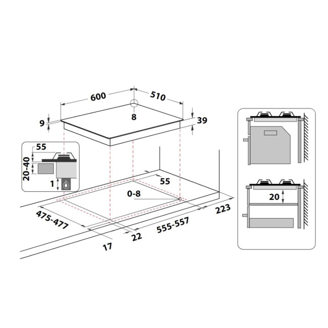 Варочная поверхность HOTPOINT ARISTON PCN 641 HA (BK)