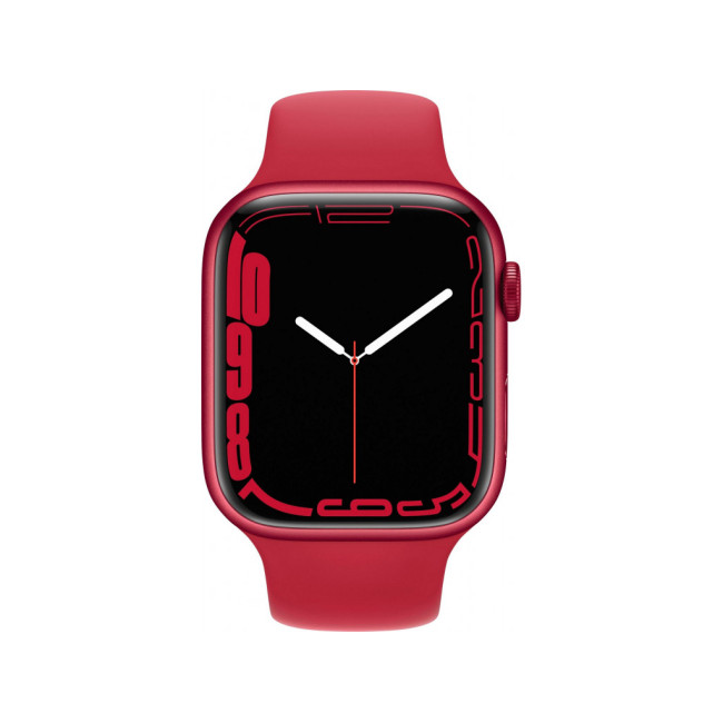 Apple Watch Series 7 GPS 45mm PRODUCT RED Aluminum Case With RED Sport Band (MKN93)