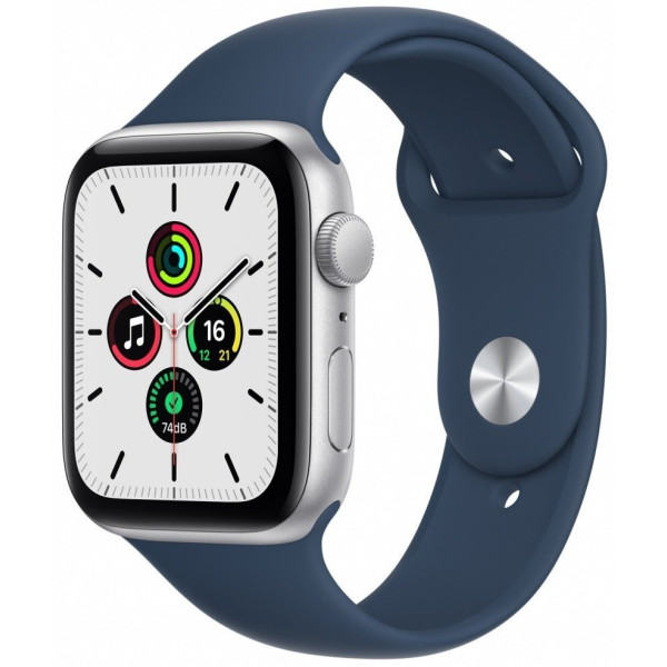 Продаж Смарт-часы Apple Watch SE GPS 40mm Silver Aluminum Case w. Abyss Blue S. Band (MKNY3)
