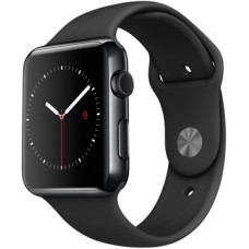 Apple Watch 38mm Series 2 Space Black Stainless Steel Case with Black Sport Band (MP492)