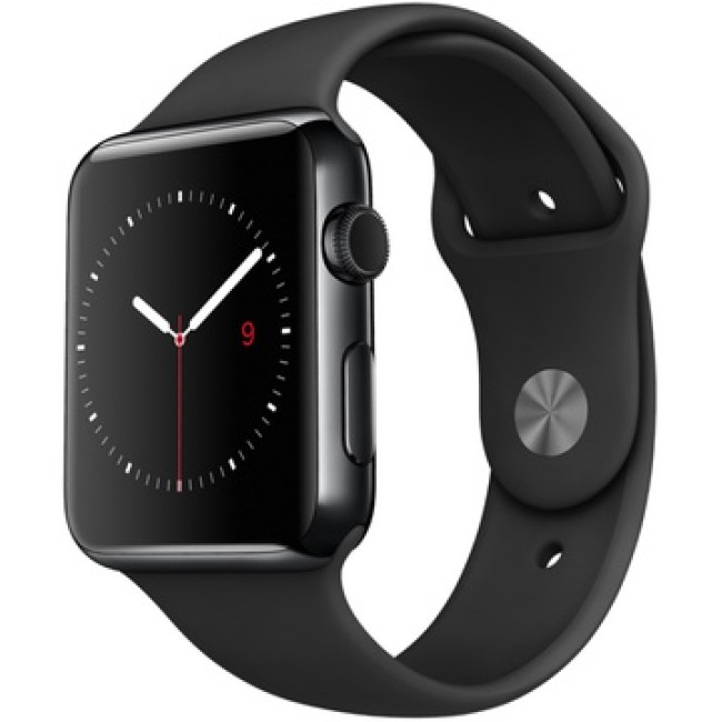 Apple Watch 38mm Series 2 Space Black Stainless Steel Case with Black Sport Band (MP492)