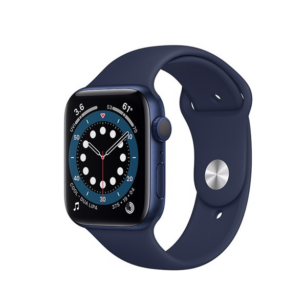 Apple Watch Series 6 GPS 44mm Blue Aluminum Case w. Deep Navy Sport B. (M00J3)