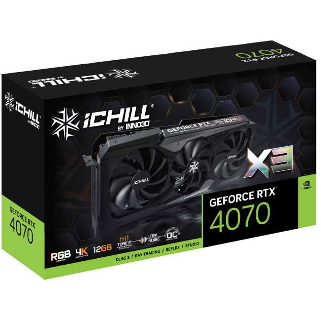 Inno3D GeForce RTX 4070 ICHILL X3 (C40703-126XX-186148H)