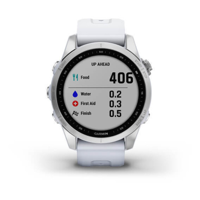 Garmin Fenix 7S Silver with Whitestone Band (010-02539-02/03)