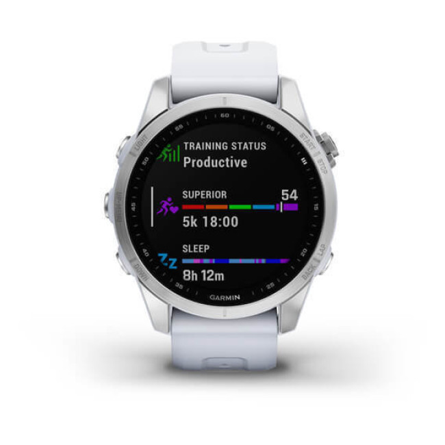 Garmin Fenix 7S Silver with Whitestone Band (010-02539-02/03)