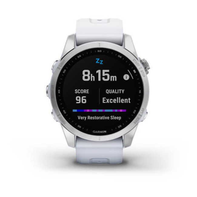 Garmin Fenix 7S Silver with Whitestone Band (010-02539-02/03)