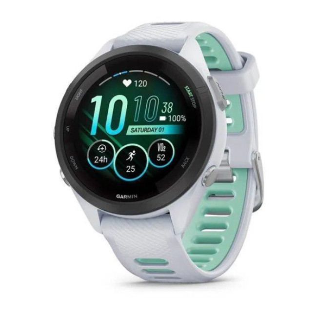 Смарт-часы Garmin Forerunner 265S Black Bezel w. Whitestone Case and Whitestone/Neo Tropic S. Band (010-02810-04/14)