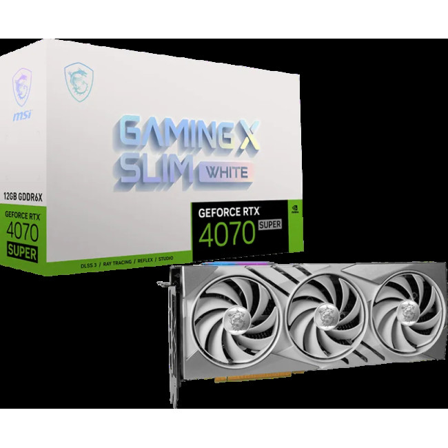 MSI GeForce RTX 4070 SUPER GAMING X SLIM WHITE 12228MB (RTX 4070 SUPER 12G GAMING X SLIM WHITE)