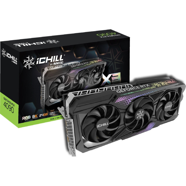 Видеокарта Inno3D GeForce RTX 4090 ICHILL X3 (C40903-246XX-1833VA47)