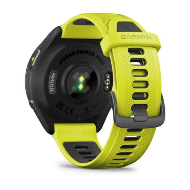 Смарт-часы Garmin Forerunner 965 Carbon Gray Titanium Bezel w. Black Case and Amp Yell/Black S. Band (010-02809-02/12)