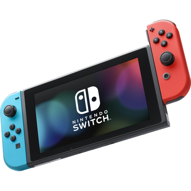 Портативная игровая приставка Nintendo Switch with Neon Blue and Neon Red Joy-Con