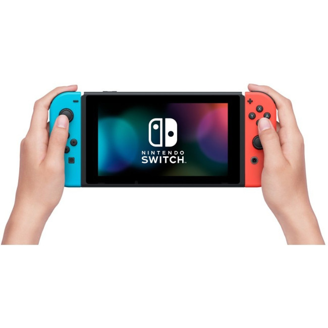 Портативная игровая приставка Nintendo Switch with Neon Blue and Neon Red Joy-Con