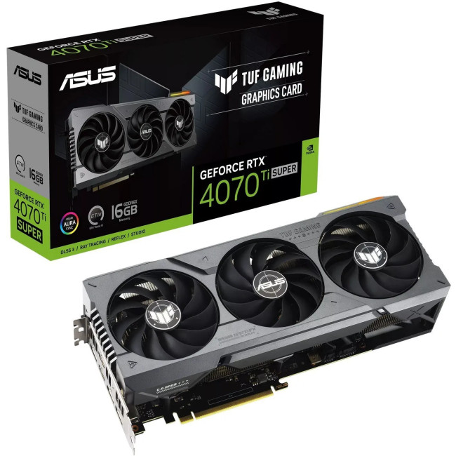 Видеокарта Asus TUF Gaming GeForce RTX 4070 Ti SUPER 16384MB (TUF-RTX4070TIS-16G-GAMING)