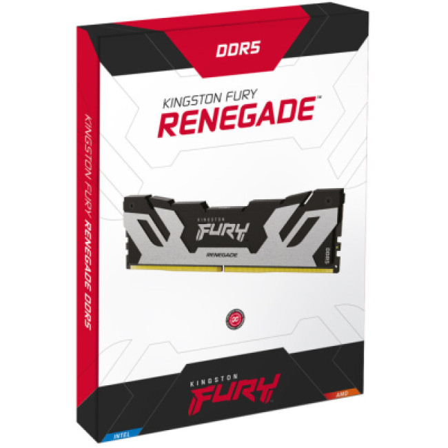 Модуль памяти Kingston FURY 96 GB (2x48GB) DDR5 6000 MHz Renegade Silver (KF560C32RSK2-96)