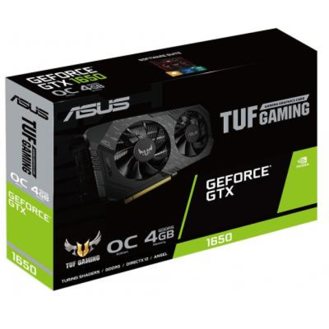 Видеокарта ASUS GeForce GTX1650 4096Mb TUF OC D6 P GAMING (TUF-GTX1650-O4GD6-P-GAMING)