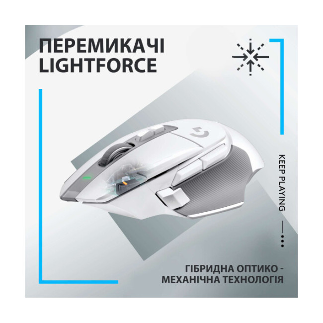 Мышь Logitech G502 X Lightspeed Wireless White (910-006189)