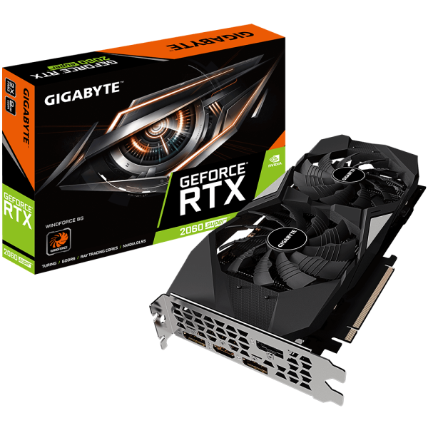 Gigabyte GeForce RTX2060 SUPER 8192Mb WINDFORCE (GV-N206SWF2-8GD)