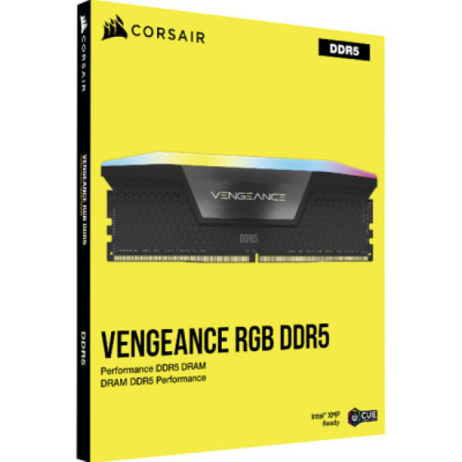 Модуль памяти Corsair 96 GB (2x48GB) DDR5 6400 MHz Vengeance RGB (CMH96GX5M2B6400C32)