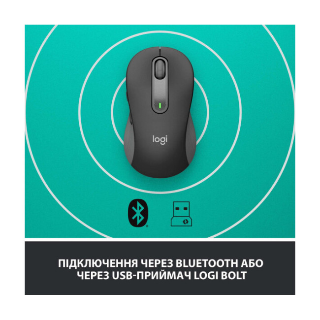 Logitech Signature M650 L Wireless Mouse Graphite (910-006236)