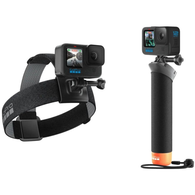 Экшн-камера GoPro HERO 12 Black + Enduro + Head Strap + Handler Floating (CHDRB-121-RW)