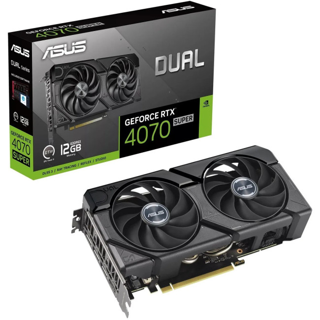 Видеокарта Asus Dual GeForce RTX 4070 SUPER EVO 12228MB (DUAL-RTX4070S-12G-EVO)