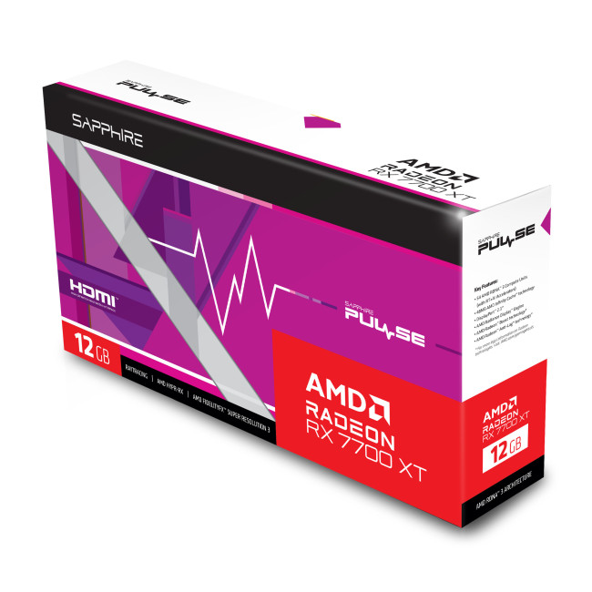 Sapphire AMD Radeon RX 7700 XT 12GB PULSE (11335-04-20G)