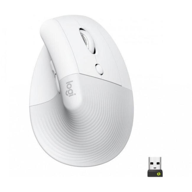 Logitech Lift Vertical Ergonomic Mouse Off-White (910-006475)