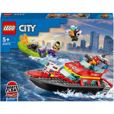 Блочный конструктор LEGO City Лодка пожарной бригады (60373)