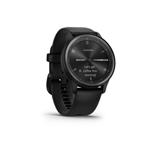 Garmin Vivomove Sport Black Case and S. Band w. Slate Accents (010-02566-00)