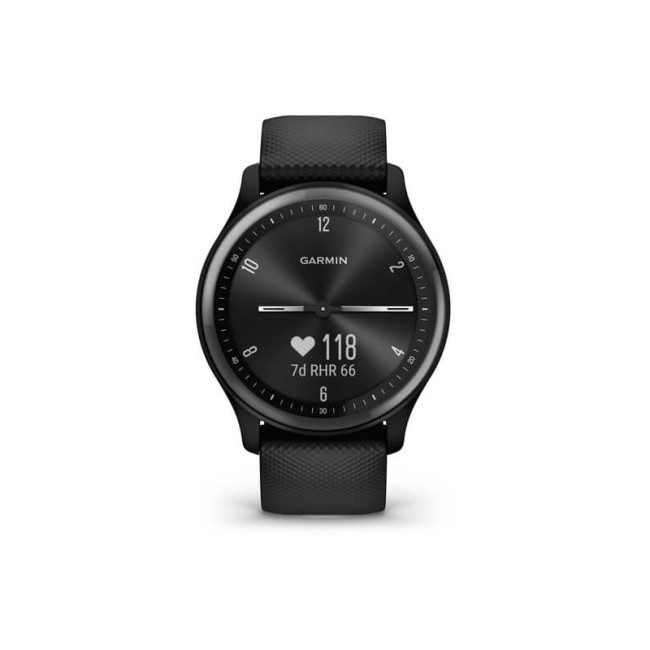 Garmin Vivomove Sport Black Case and S. Band w. Slate Accents (010-02566-00)