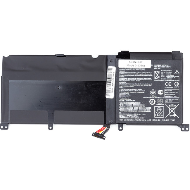 Аккумулятор для ноутбуков ASUS ROG G501VW (C41N1524) 15.2V 3950mAh (original)