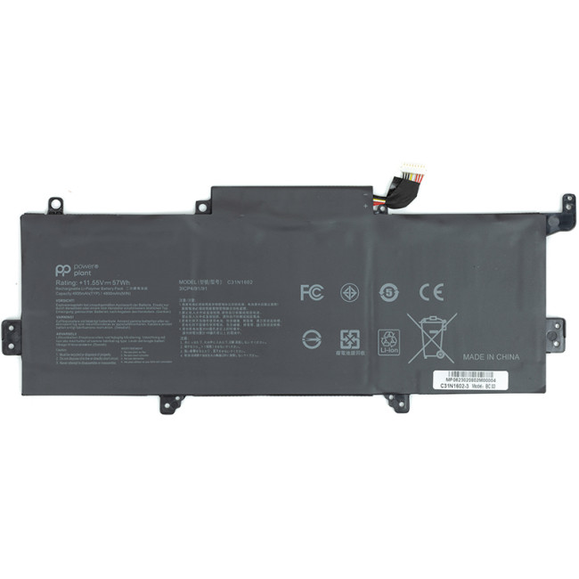 Аккумулятор PowerPlant для ноутбуков ASUS Zenbook UX330UA (C31N1602) 11.55V 4935mAh