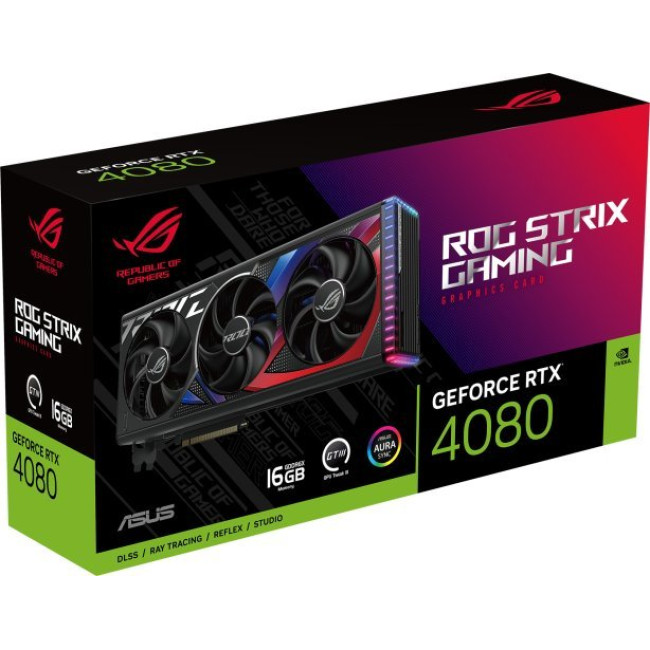 Видеокарта Asus ROG Strix GeForce RTX 4080 16GB GDDR6X (ROG-STRIX-RTX4080-16G-GAMING)