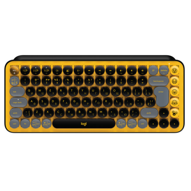 Клавіатура Logitech POP Keys Wireless Mechanical Keyboard Blast Yellow (920-010716)