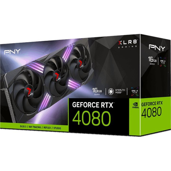 PNY GeForce RTX 4080 XLR8 Gaming Verto Epic-X RGB 16GB GDDR6X (VCG408016TFXXPB1)