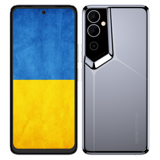 Смаpтфон Tecno POVA Neo 2 LG6n 4/64GB Uranolith Grey (4895180789076)