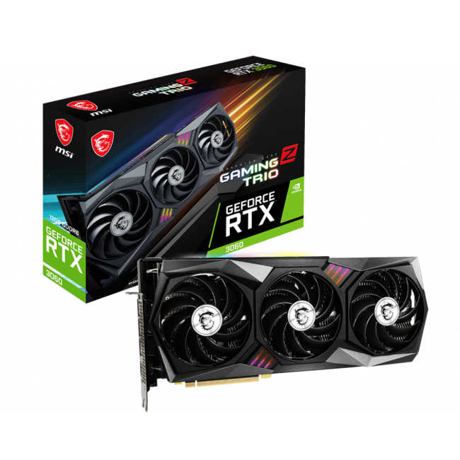 Видеокарта MSI GeForce RTX3060 12Gb GAMING Z TRIO LHR (RTX 3060 GAMING Z TRIO 12G LHR)