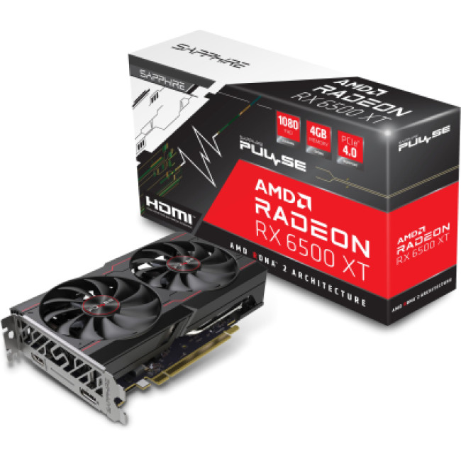 Sapphire Radeon RX 6500 XT 4Gb PULSE DUAL (11314-01-20G)