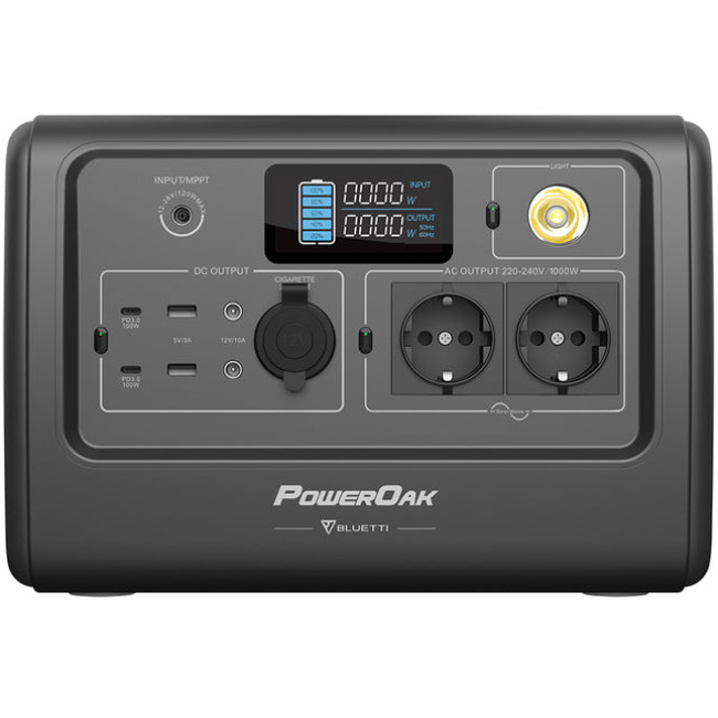 Зарядная станция Bluetti PowerOak EB70 Portable Power Station 1000W 716Wh (PB930692)