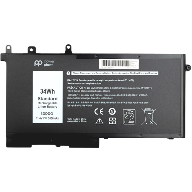 Аккумулятор PowerPlant для ноутбуков DELL Latitude E5580 (3DDDG) 11.4V 3000mAh